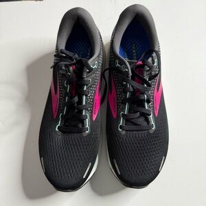 Brooks Black and Pink Athletic Running Shoes
